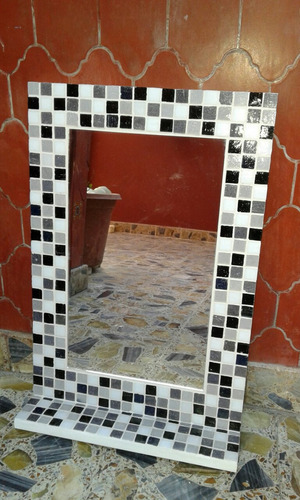 Espejo Venecitas 40x60+estante Decoracion Diseño Baño