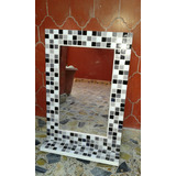 Espejo Venecitas 40x60+estante Decoracion Diseño Baño