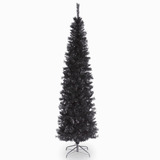 National Tree Rbol De Oropel Negro De 2 Pies Con Soporte De