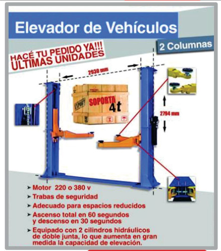 Elevadores Para Autos De Dos Columnas.