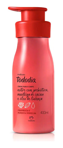 Creme Corpo Framboesa E Pimenta Vermelha - 400ml