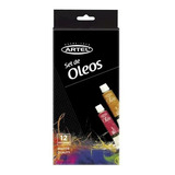 Set 12 Pintura Al Óleo 12ml Artel Color Negro