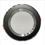 20 Lamparas Led De Empotrar 20w Marco Satin Plafon Bote 12cm Color Marco Negro Con Satin Luz Calida 3500k