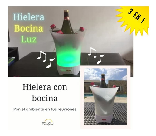 Hielera Con Bocina Y Luz Led