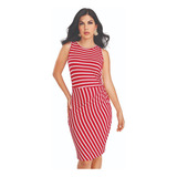 Vestido Casual Mujer Rojo 913-25