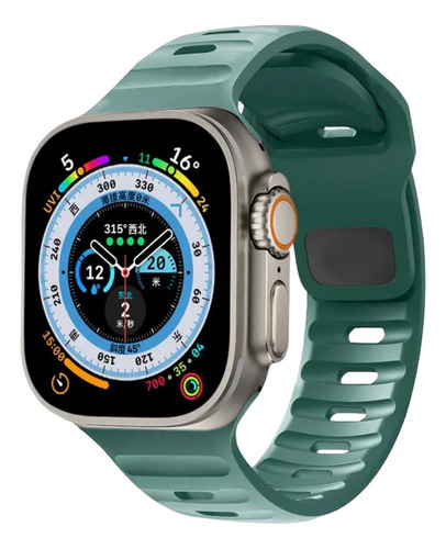 Pulseira Sport P/ Apple Watch 42mm 44mm 45mm 49mm - Verde