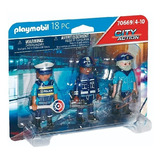 Playmobil Set De 3 Figuras De Policia 70669 Juguete Niño