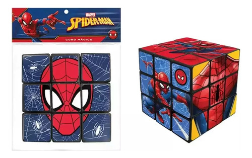 Juego De Antiestres Cubo Magico Diseño Spiderman 5x5 Sebigus