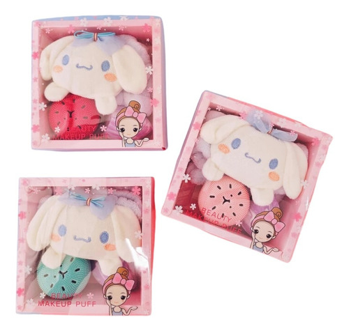 Cinnamoroll Set Skincare Make Up Maquillaje Vincha Esponja