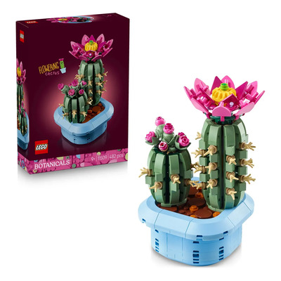 LEGO Botanicals Cactus en Flor 11509; Planta de Interior Decorativa; Incluye set de dos cáctus con flores y maceta azul armables ; 9+ | Envío gratis