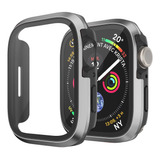 Funda De Vidrio Y Metal Para Apple Watch 49 45 41 44 40 Mm