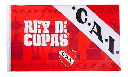 Bandera Futbol Independiente Roja Rey De Copas Lic Oficial
