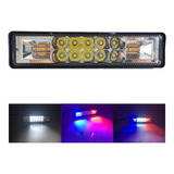 Kit 4 Farol De Barra Led 48w 12v-60v Barco Caminhão Off Road