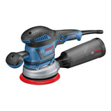 Lijadora Roto Orbital 6 Con Colector, 400 W, Gex 40150, Bosch, Color Azul, Voltaje 110 V