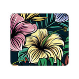 Mouse Pad Flores Plantas Hojas Animal Print Rosa Mujer 800