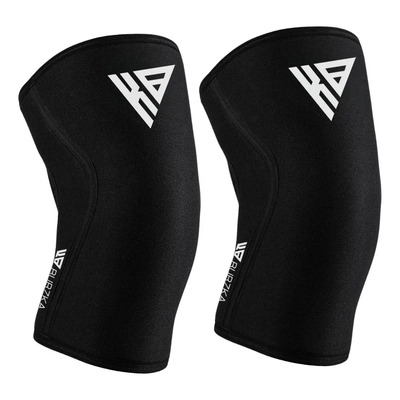 Rodilleras Neopreno Crossfit 5mm Compresion Gym Burzka Color Negro Talla G | Meses sin interés