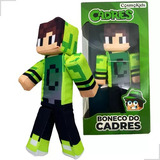 Boneco Cadres Youtuber Minecraft Skin Pelúcia 33cm