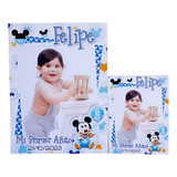 15 Mini Banners 9x12 Personalizado + Central Mickey Minnie 