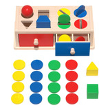 Caja De Caída De Bolas, Juguete Montessori De Madera, Cajas