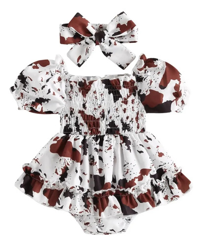Vestido/pañalero Bebe/niña Tipo Vaquita
