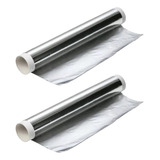 Rollo Papel Aluminio Cocina Economico 38cm 1 Kilo X 2 Rollos