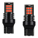 2 Focos Led 2 Polos 7443 Para Cuarto Stop Rojo