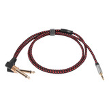 Cable De Audio De 3,5 Mm A Cable Auxiliar Dual De 6,35 Mm, C