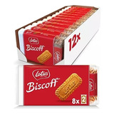 12 Biscoito Lotus Biscoff 124g Importado Caixa Fechada