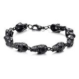 Pulsera Unisex De Calavera Para Hombre Y Mujer Pulsera De Es