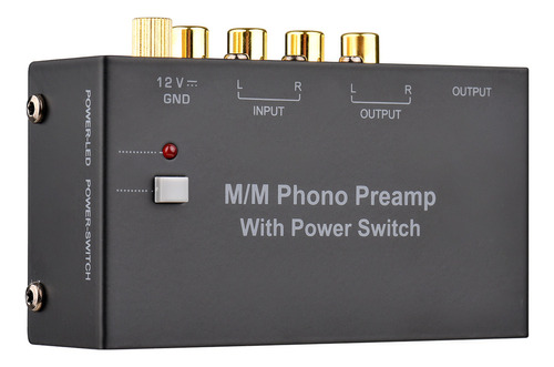 Preamplificador Fonográfico M/m Con Interruptor De Alimentac