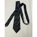 Corbata Givenchy A Rayas En Color Negro Original En Seda