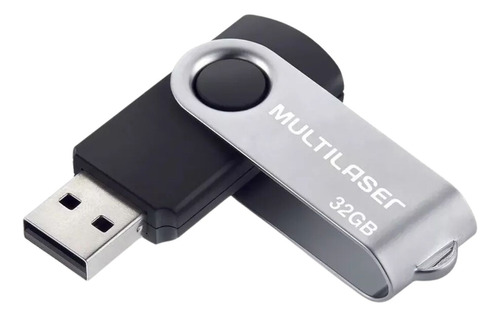 Pen Drive Twsit Multilaser 32gb Preto C/ 10 Anos De Garantia