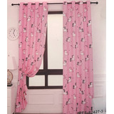 Cortinas De Unicornio Gruesa 140x230cm 2 Paños