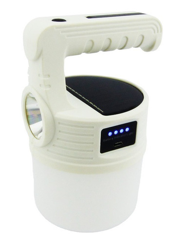 Ampolleta Solar Led 2 En 1, Con Indicador De Carga.