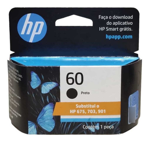 Cartucho De Tinta 675 Preto Original Hp 4000 4400 4575