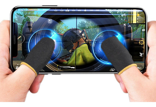 2 Dedales Celular Gaming Gamer Guante Touch Anti Derrapante