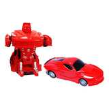 Carro Robot Transformers Luces Juguetes Niños + Baterias 