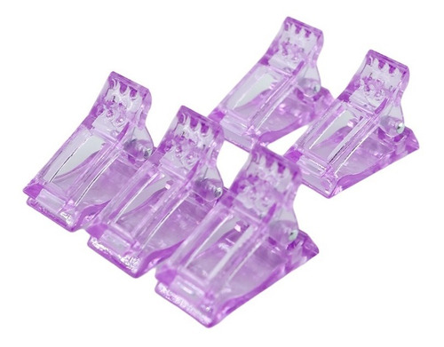 Pack X5 Pinzas Para Polygel Clips Para Dual System 6 Color