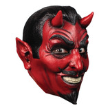 Máscara De Diablo Clásico Devil Disfraz Halloween Terror