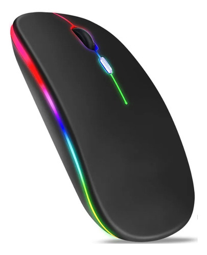 Mouse Inalambrico Recargable Bluetooth + Receptor Usb Rgb