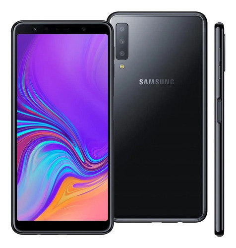 Samsung Galaxya7 2018 128gb Preto-tenho Minhas Marcas De Uso