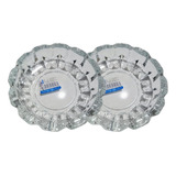 Cenicero De Cristal 2 Pack Supergrueso De Mesa Elegante 