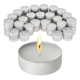 Velas Tea Light Para Pebetero Set X 80 Unidades Blancas