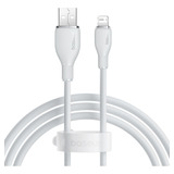 Cable Rápido Baseus De 2,4 A Para iPhone Usb Lightning De 1,2 M, Color Blanco