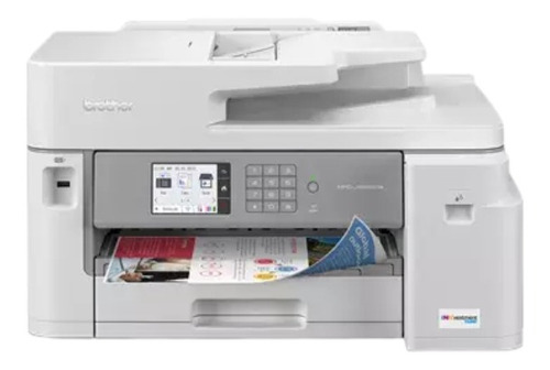 Impressora A Cor Multifuncional Brother Inkjet Mfc-j5855dw Com Wifi Cinza 120v