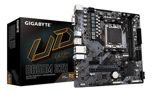 Placa Mãe Gigabyte B650m S2h Chipset B650 Amd Am5 Matx Ddr5