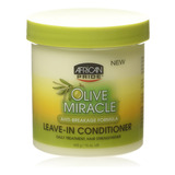 African Pride Olive Miracle - Acondicionador Sin Enjuague, 1