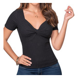 Blusa Vallery Negro Para Mujer Croydon