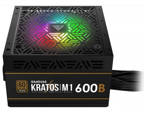 Fonte Atx 600w Reais Bivolt 80 Plus Bronze Pfc 8 P Rgb K835