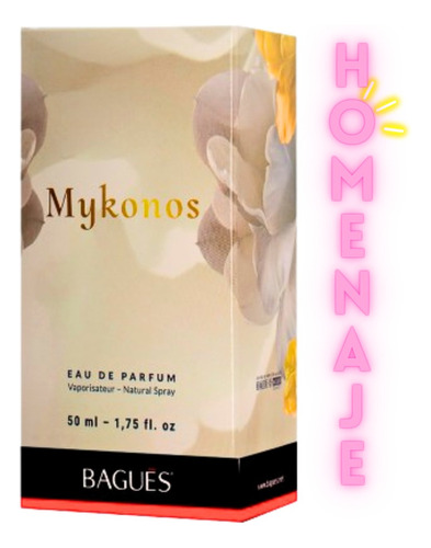 Perfume Mykonos Homenaje Bagues Eau De Parfum Mujer